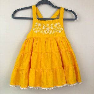 TOMMY BAHAMA Yellow Embroidered Tank Top Girls 8